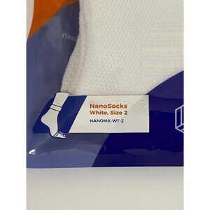 White 3-D Nano-Weave Socks one pair